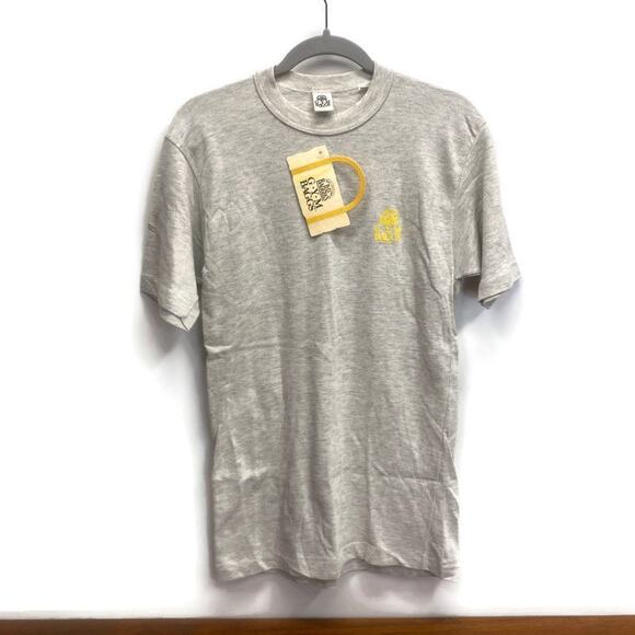 New Vintage 90’s B-D BAGGIES Grey T Shirt Mens M Med GYM BAGGS Crew Neck Tee NWT - Picture 1 of 7